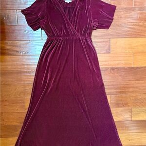 Baltic Born Deep Burgundy Maxi Dress